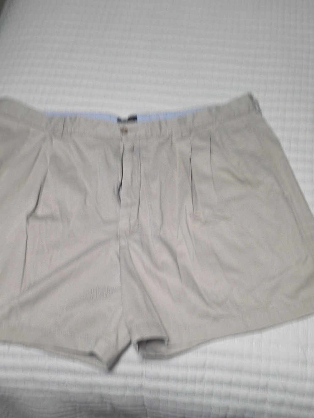 Club Room Men's Khaki Flat-Front Shorts